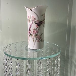 Vintage Yama Ji Japan Vase Birds Perched On a Blossoming Branch Hand Painted